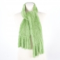 Preview: Green Knitted Rex Rabbit Fur Scarf